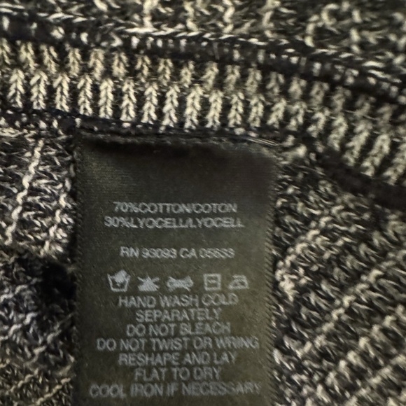 Nic + Zoe XL Gray One-Button Sleeveless Cardigan Marled Sweater Vest - EUC - Picture 4 of 4